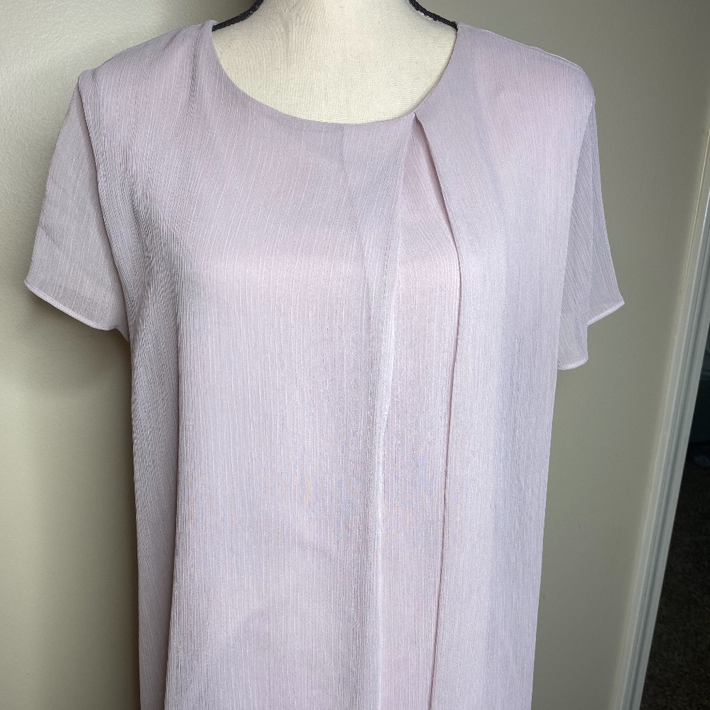 Ann Taylor Lavender Split Back Blouse